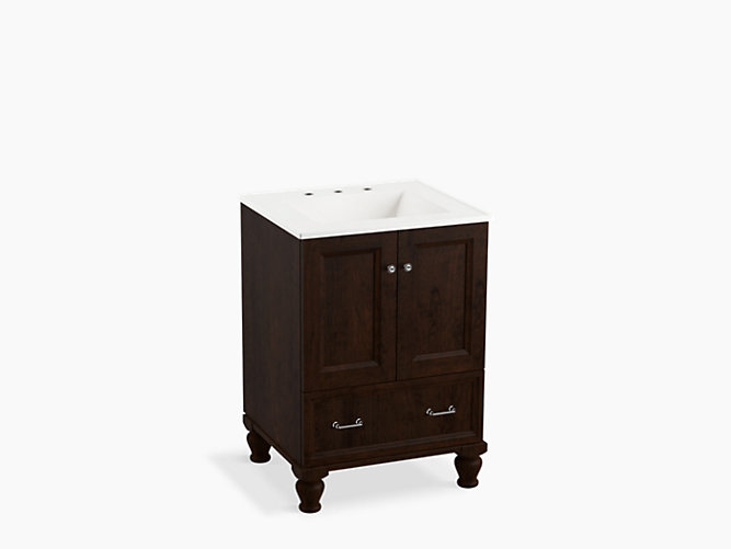 K 99514 Lg Damask 24 Inch Vanity With, 24 Vanity Base With Drawers
